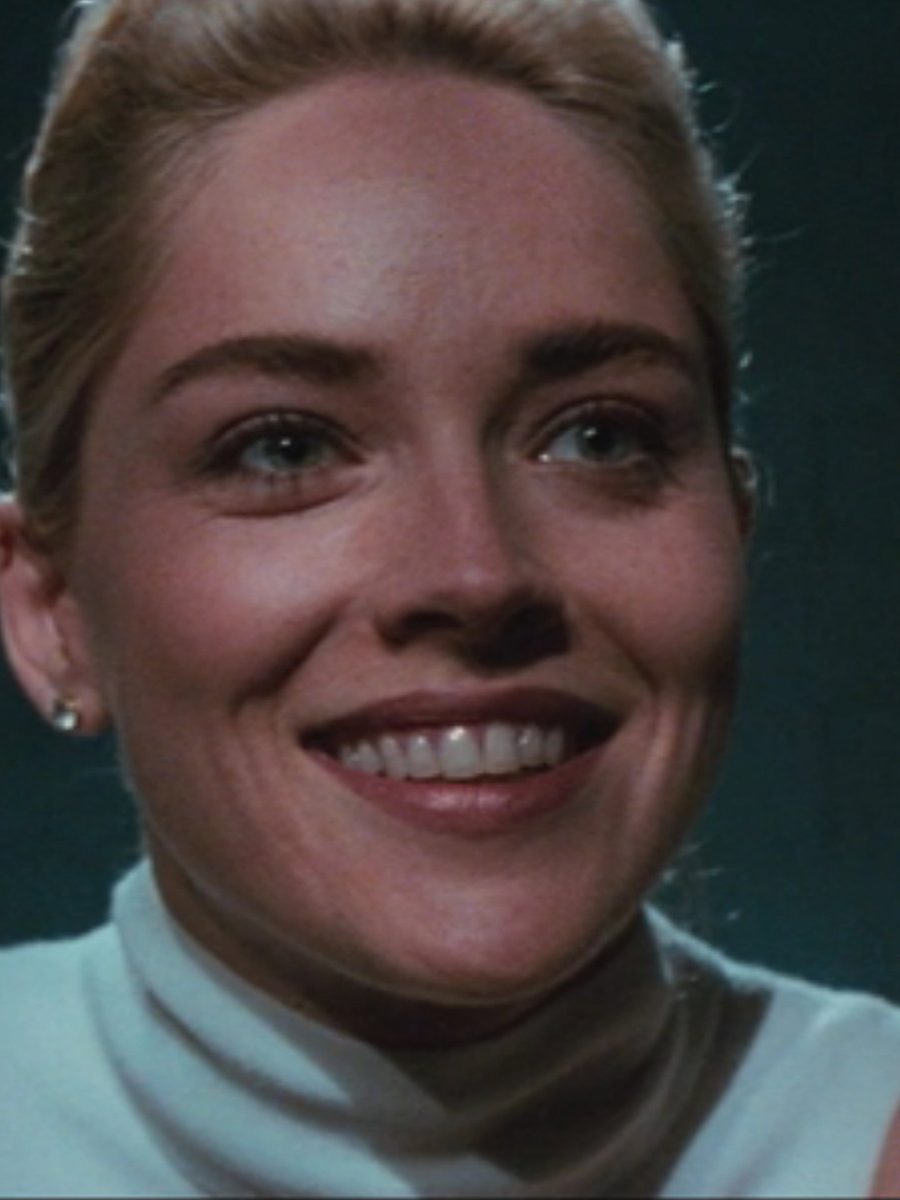 Sharon Stone in the interrogation scene from Basic Instinct